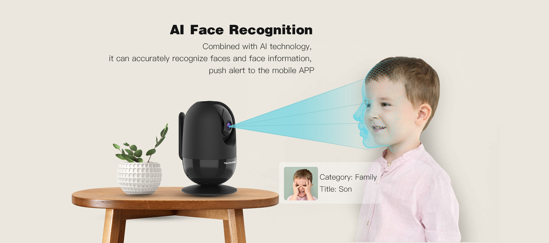 Smart Face Identification IP Camera